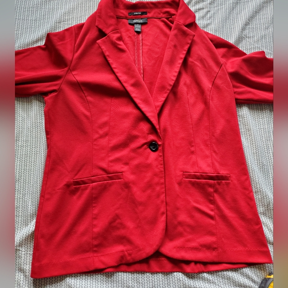 Style&CO Womens casual Red Blazer Size XL